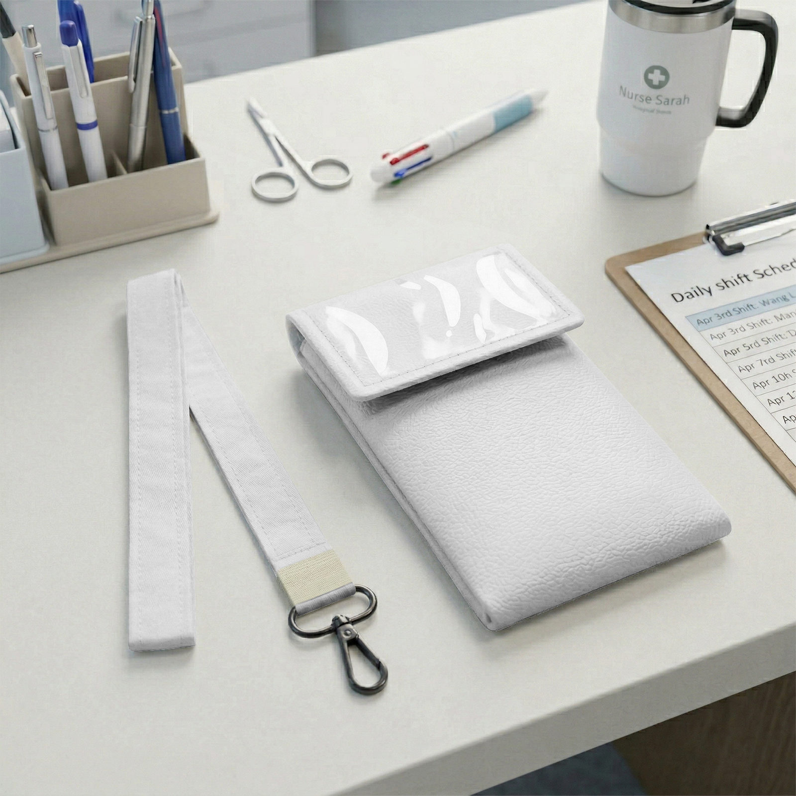 Pocket Organizer Pouch with Lanyard