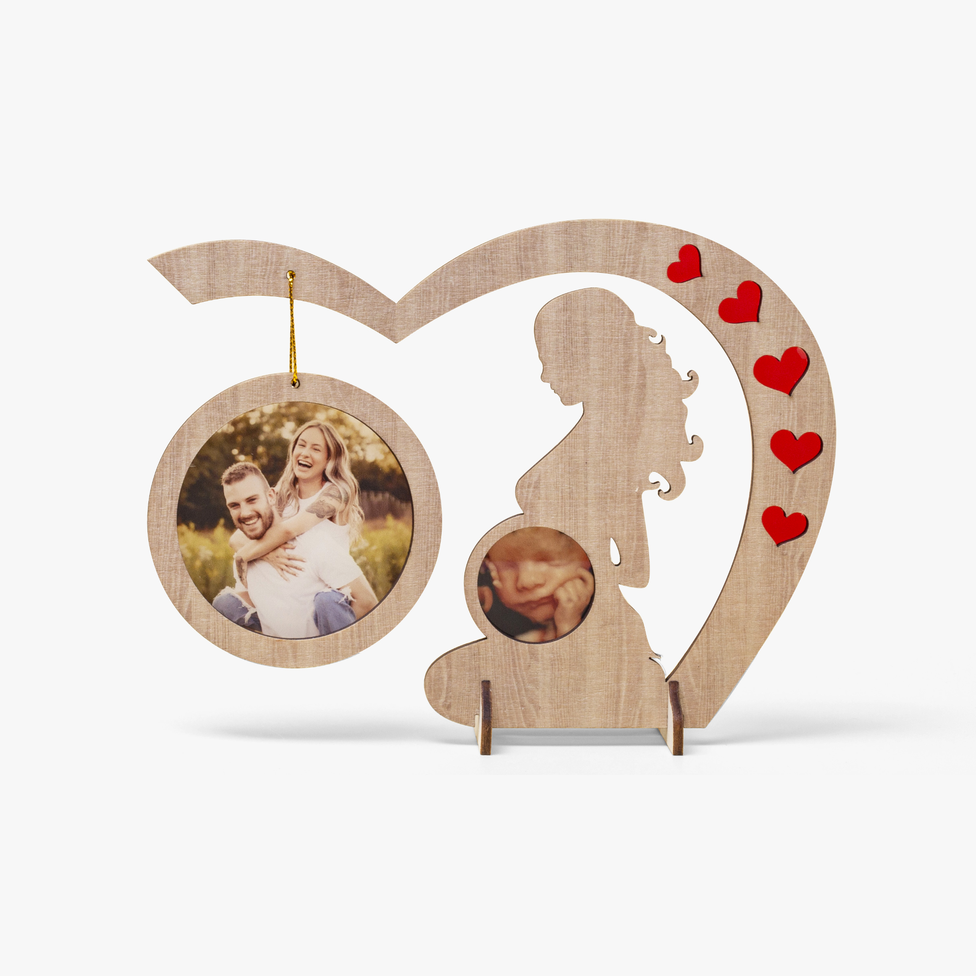 Pregnant Woman Shape Wooden Frame