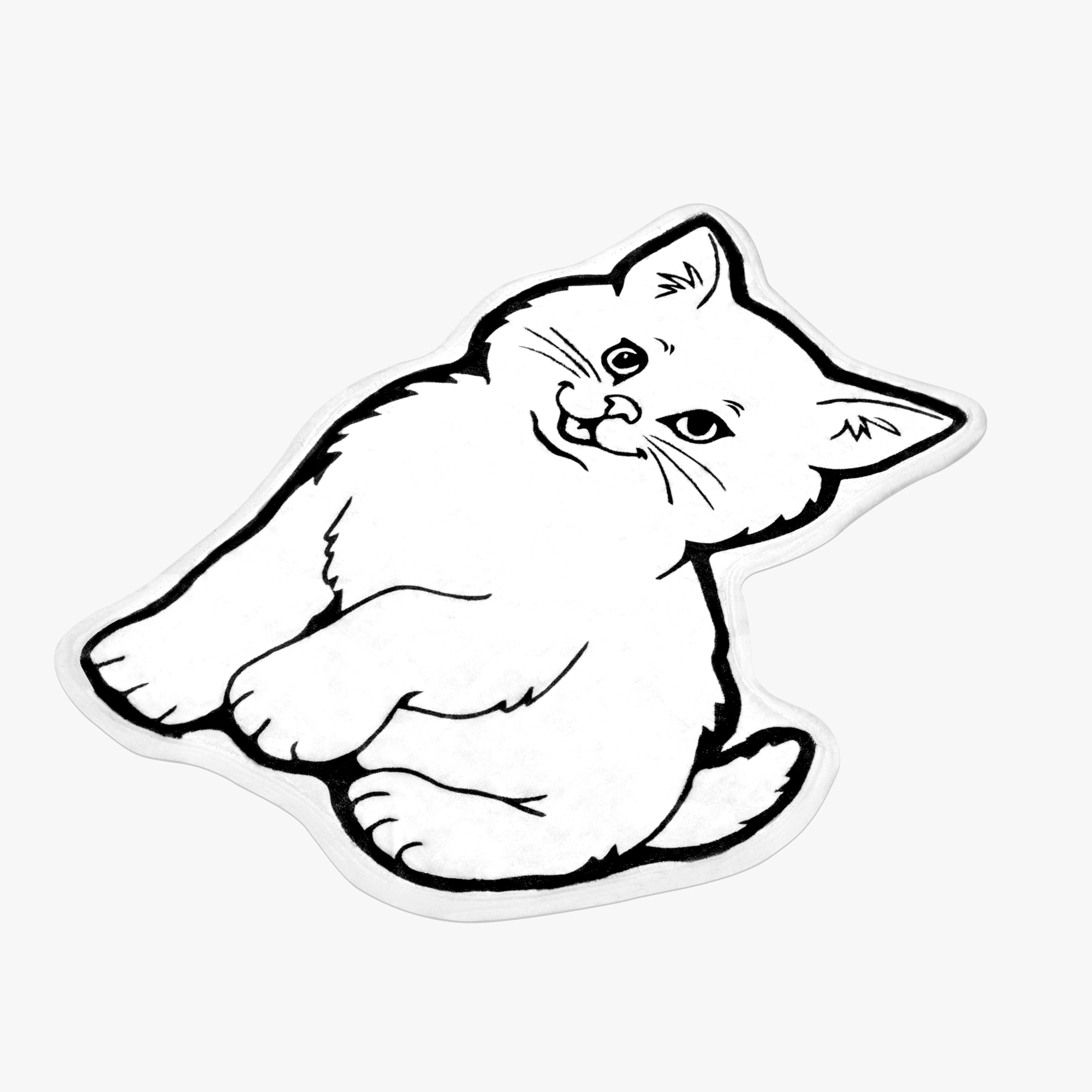 Cat Shaped Rug