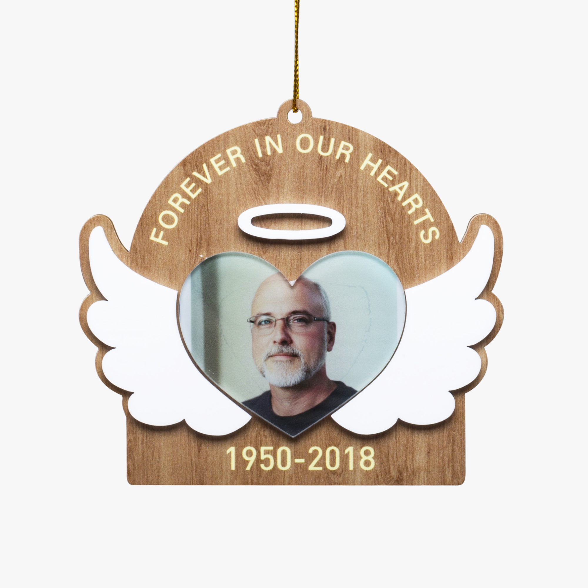 Wooden Angel Remembrance Plaque