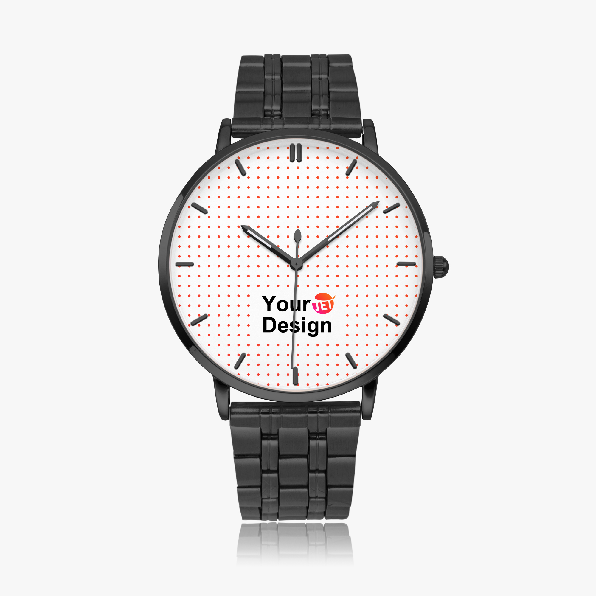 Instafamous Steel Strap Quartz Watch - With Indicators