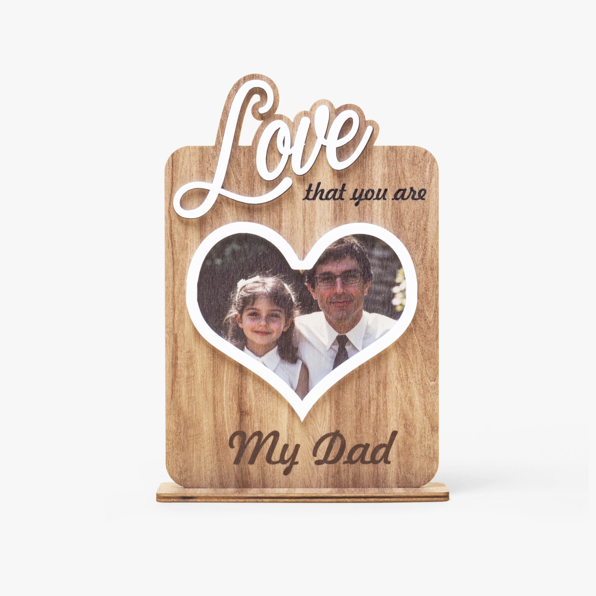 Wooden Heart Shape Frame