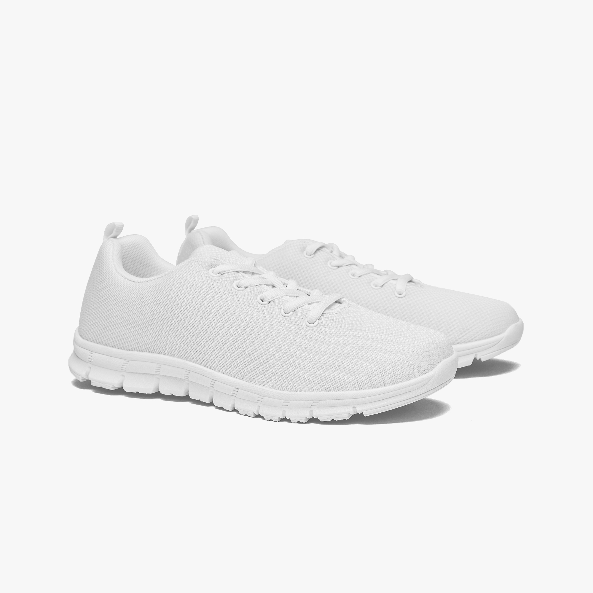 Classic Lightweight Mesh Sneakers - White/Black