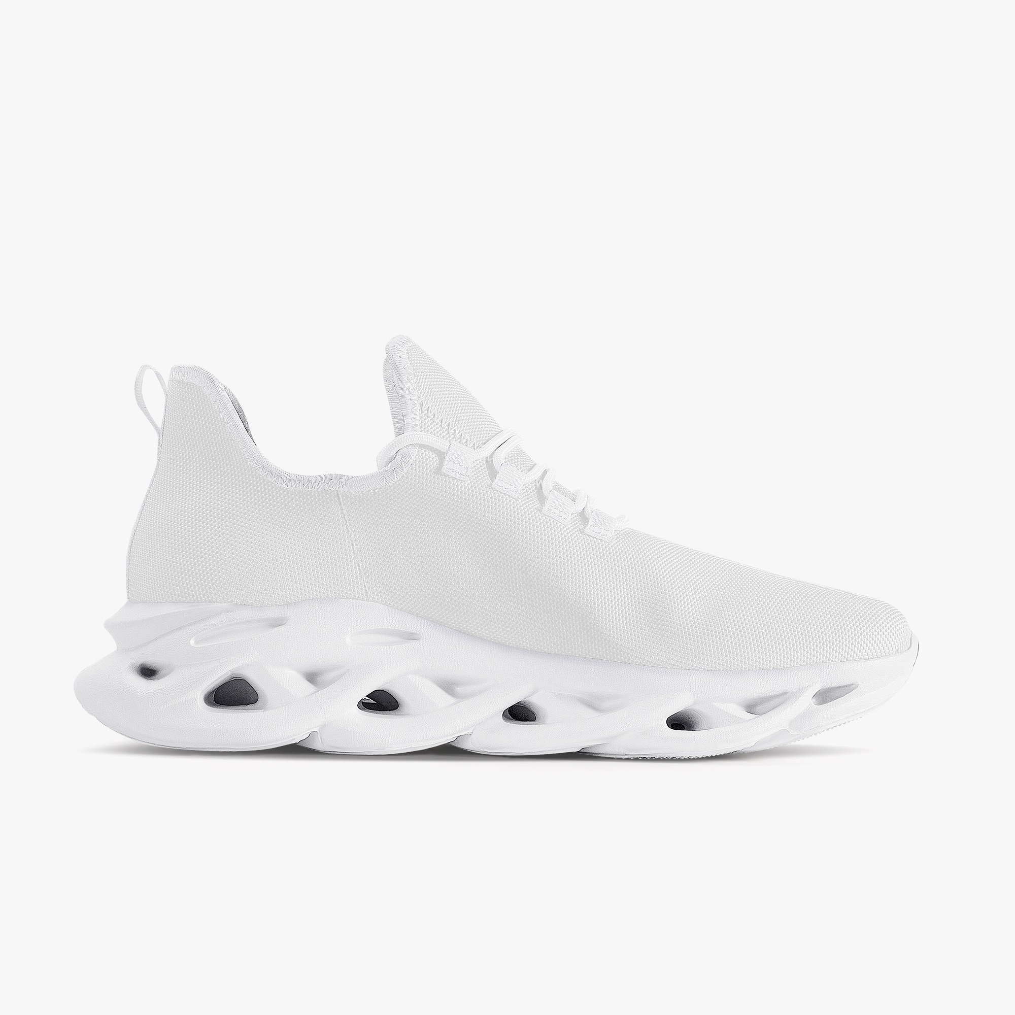 Bounce Mesh Knit Sneakers - White