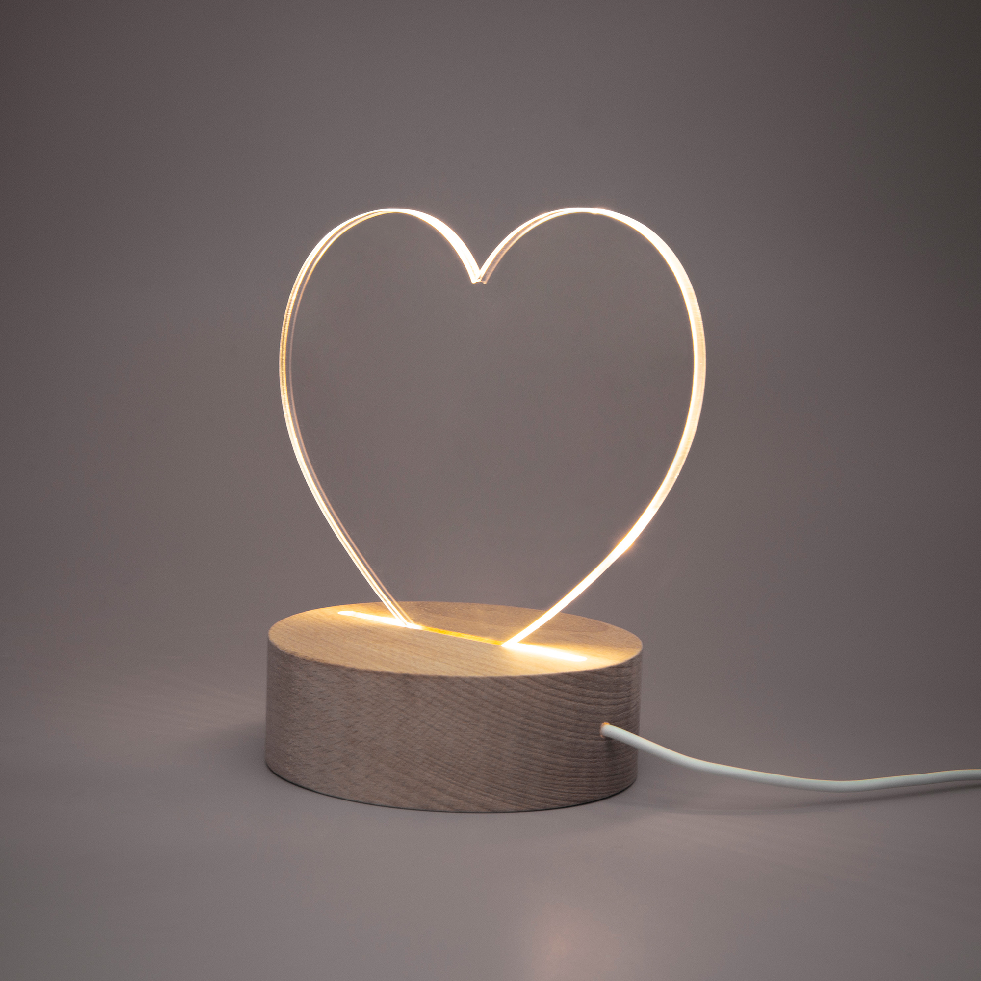 Acrylic Plaque with Stand - Heart