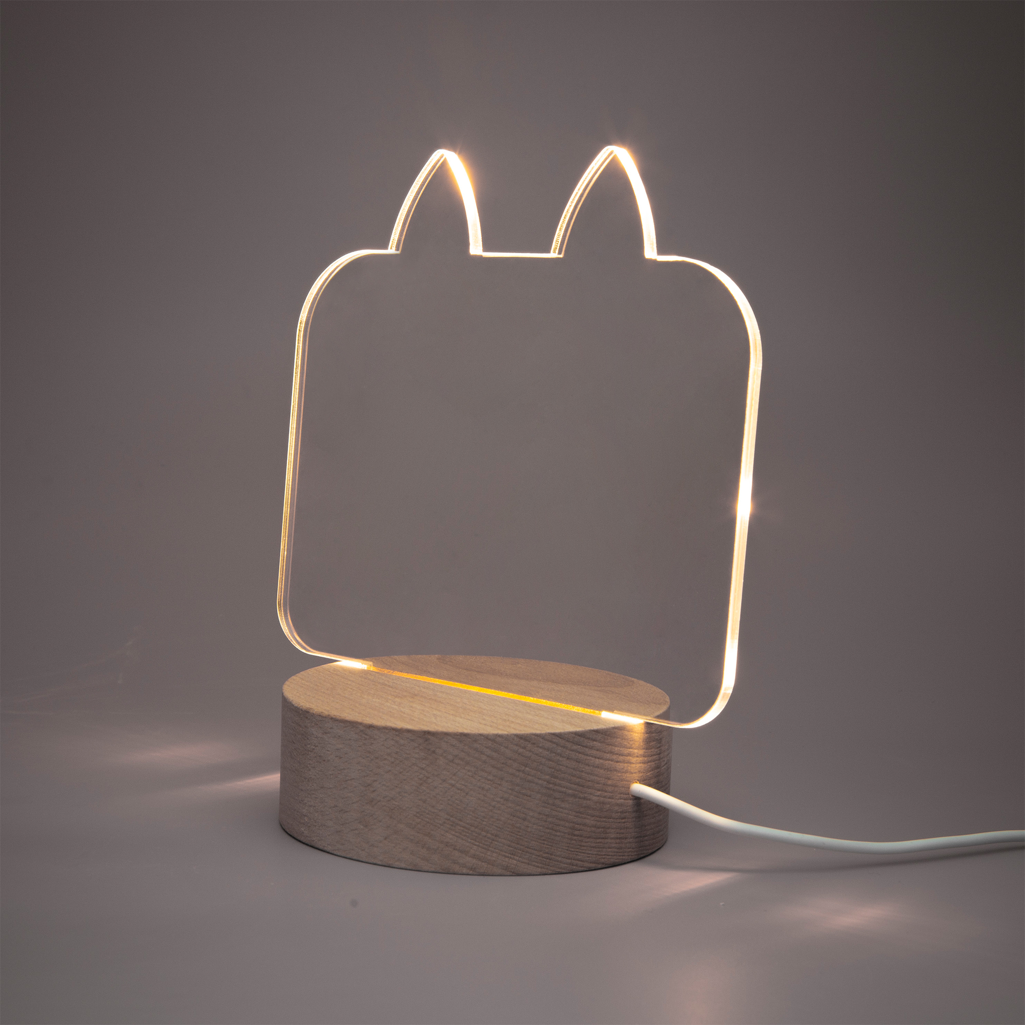 Acrylic Plaque with Stand - Animal Face Shape