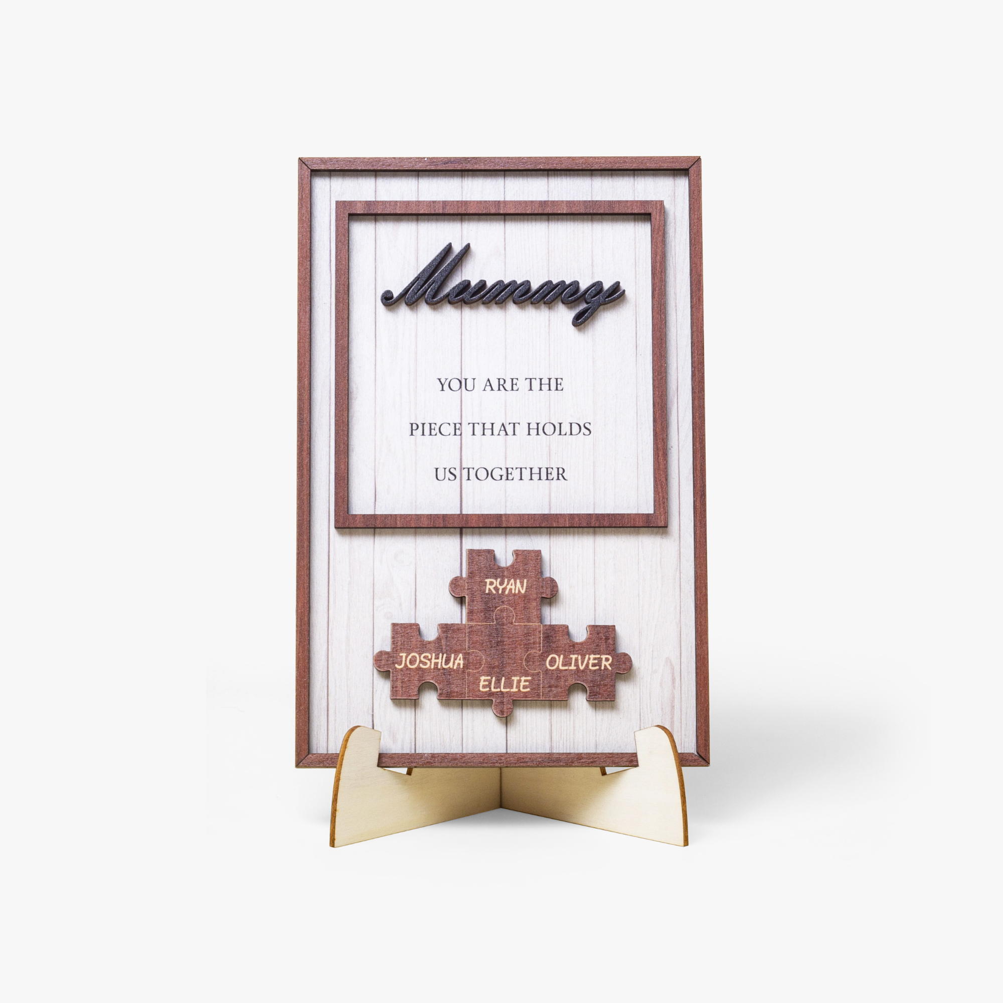 Wood Puzzle Sign Plaque