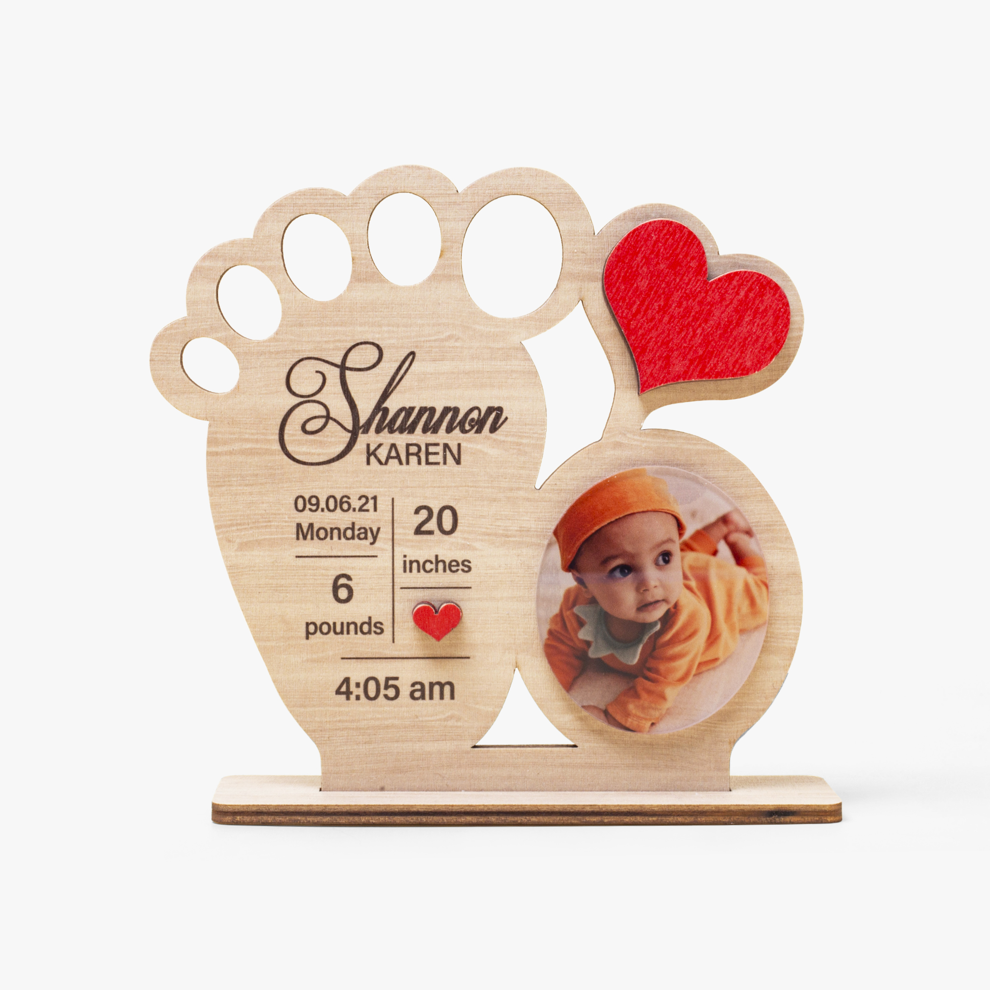 Foot-shaped Birthday Anniversary Ornaments