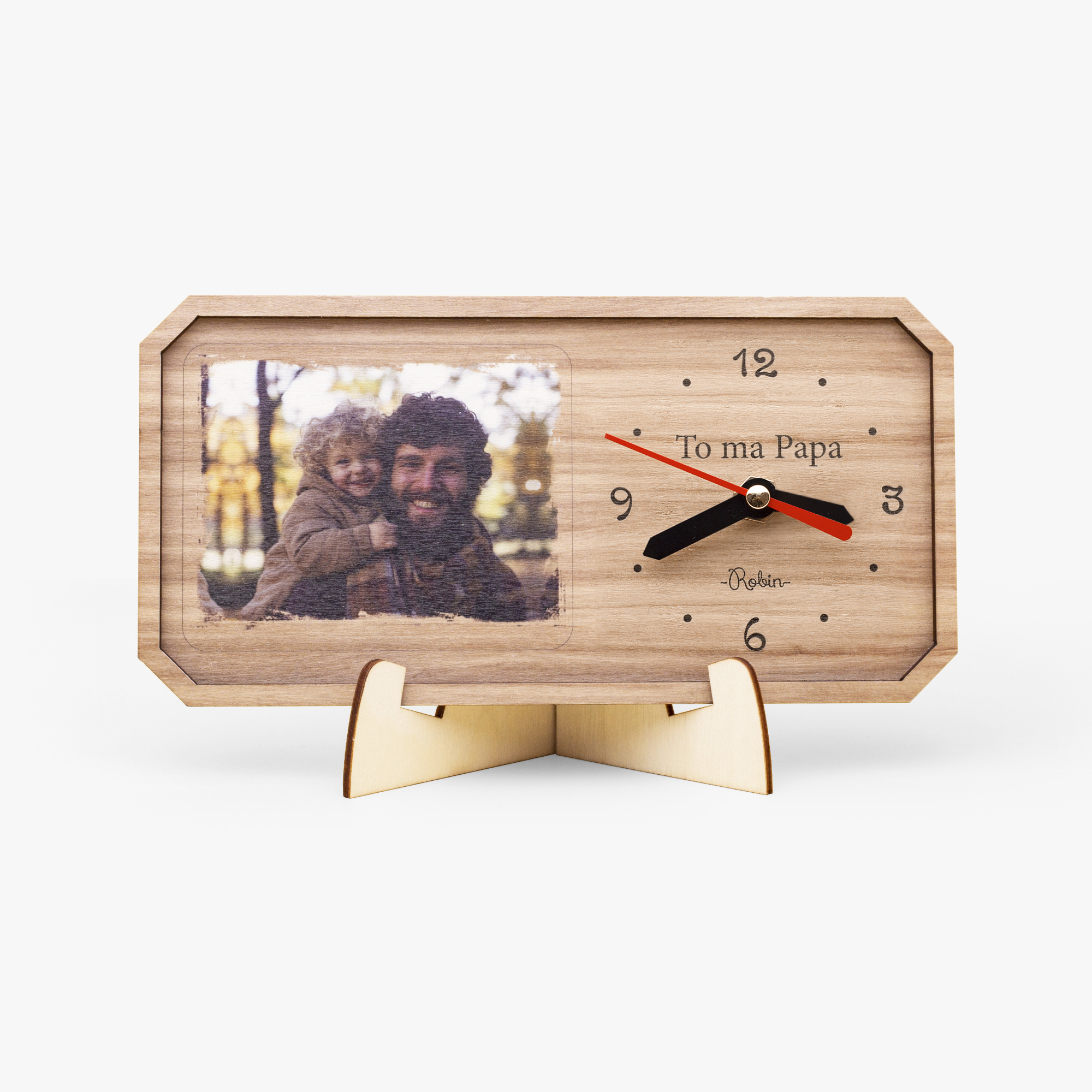 Rectangular Wooden Clock