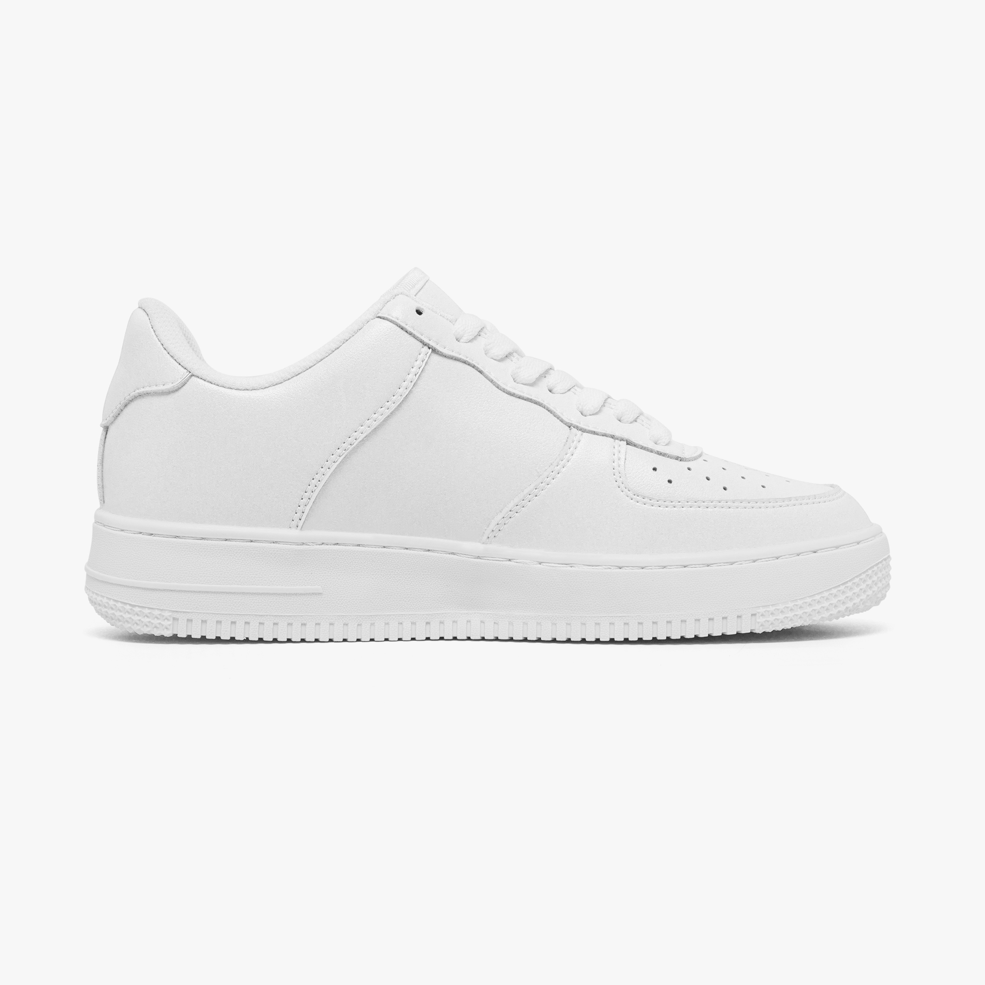 Low-Top Leather Sports Sneakers