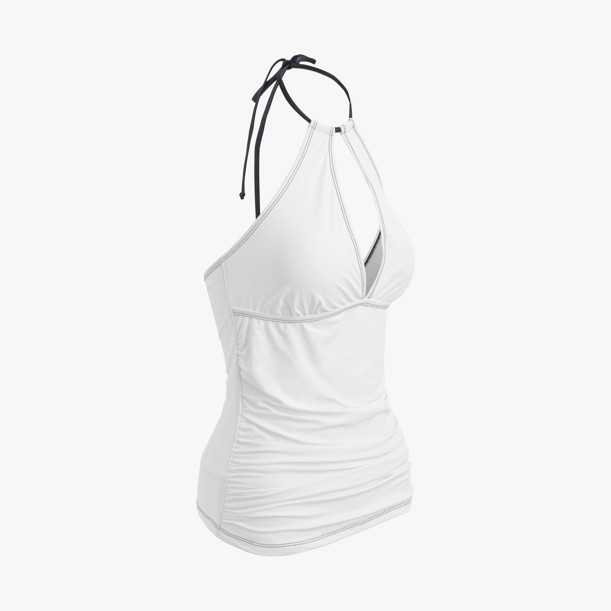 Halter Top Two-Piece Tankini Swimsuit