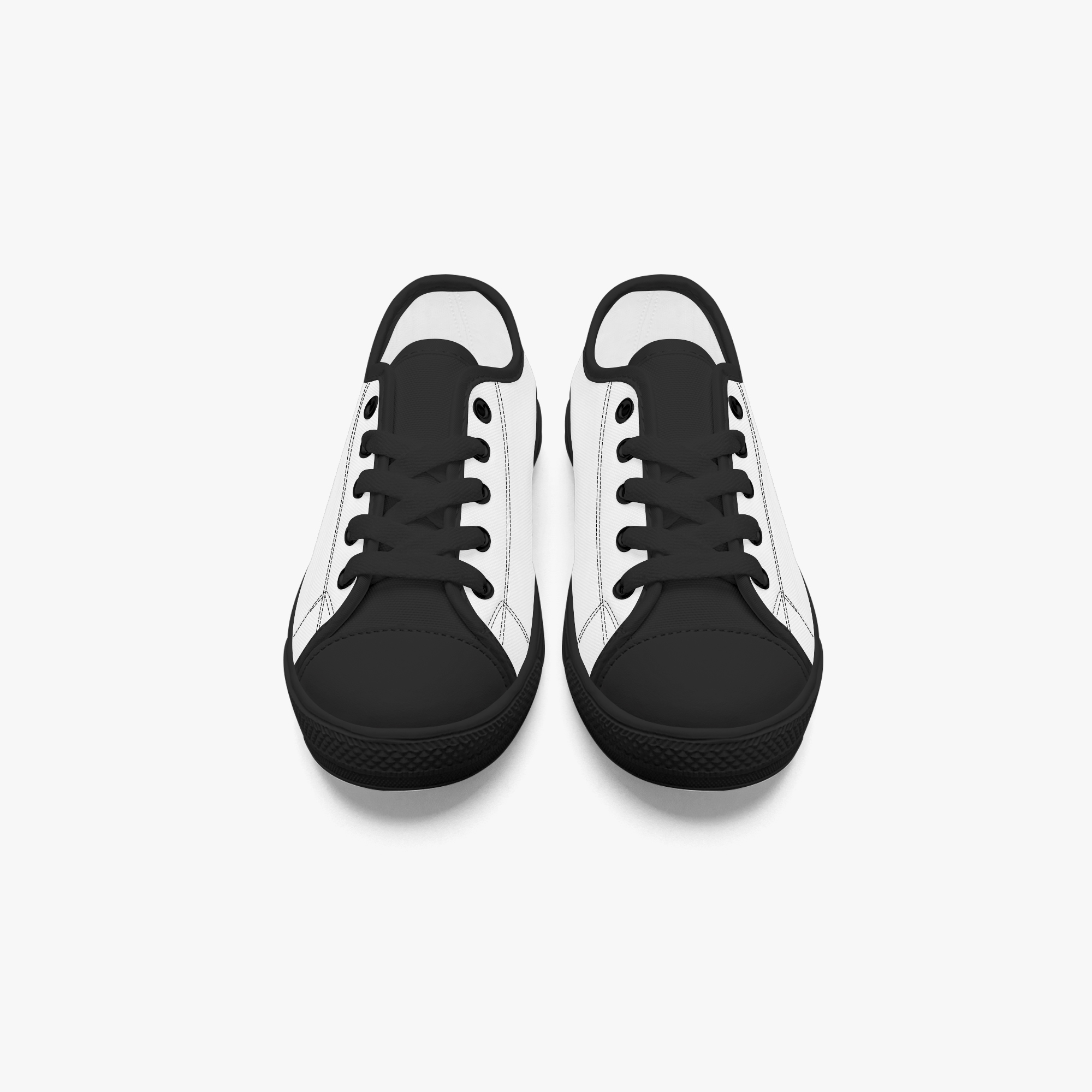 Kid’s Low-Top Canvas Shoes-Black