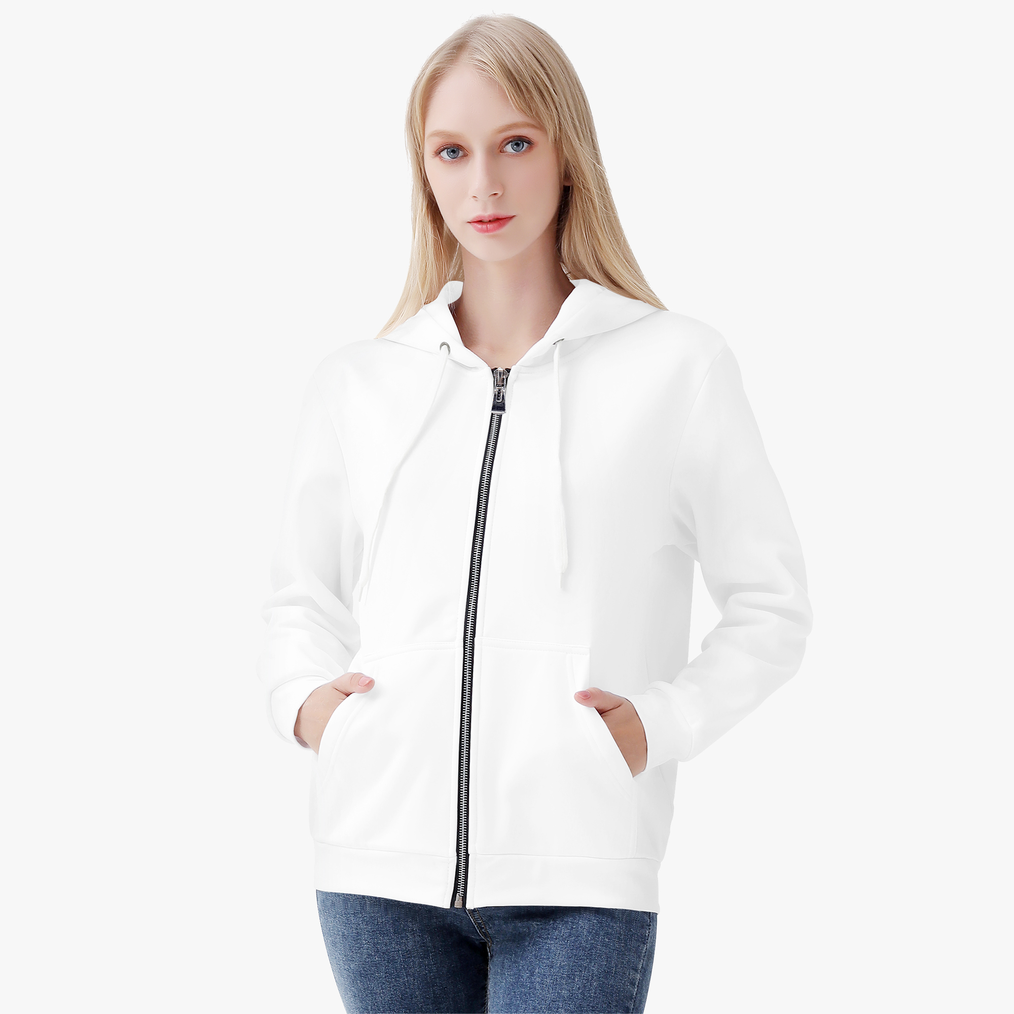 Women's AOP Full Zip Up Hoodie