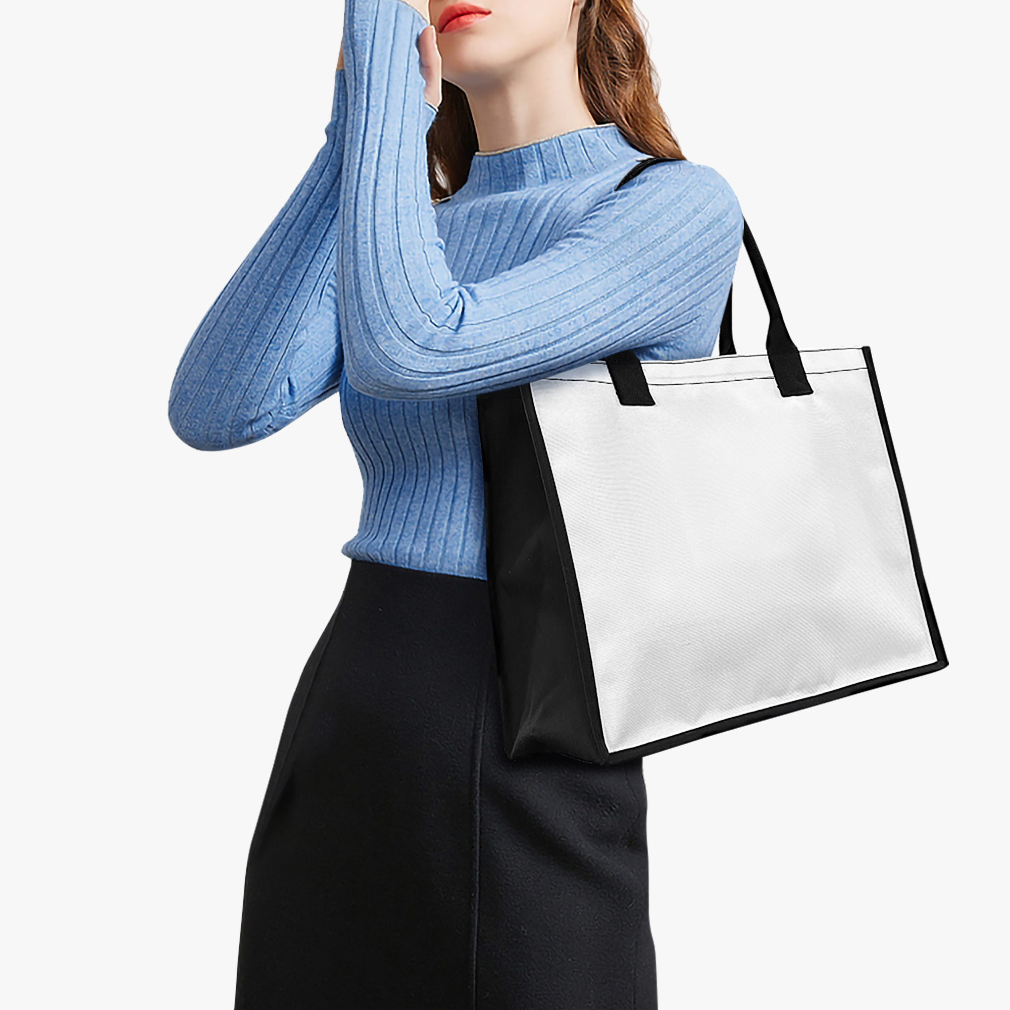 Tam Baskılı Alışveriş Tote Çantası