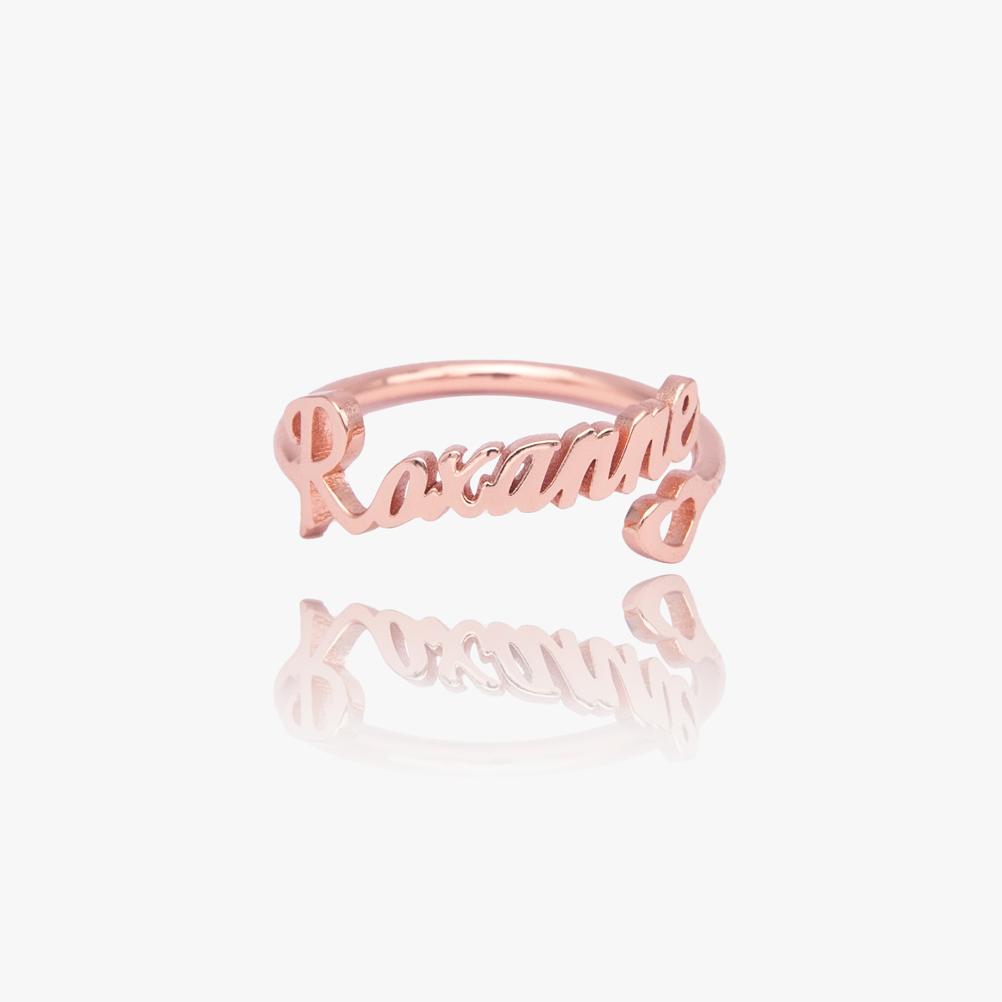 Heart Name Ring- Stainless