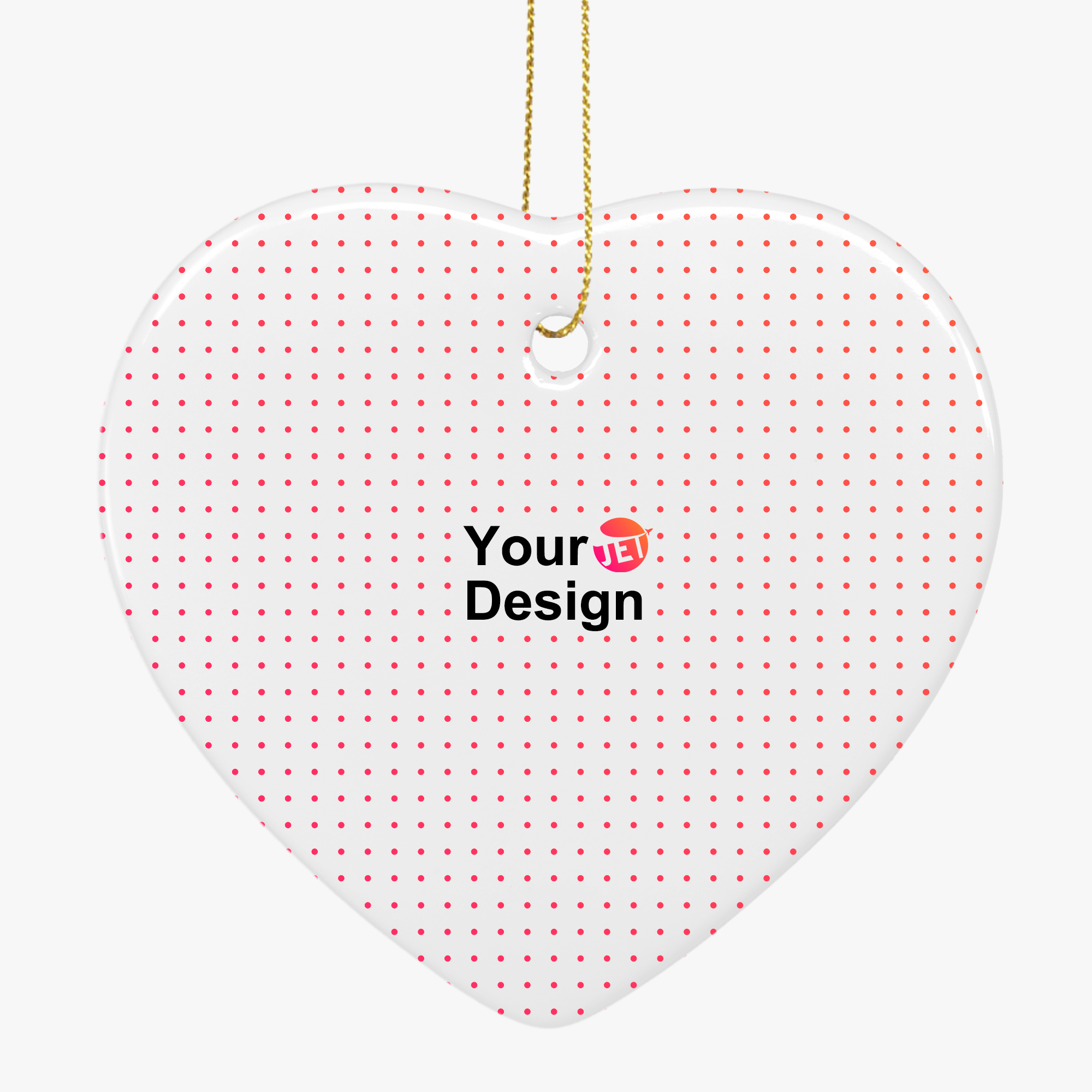 Ceramic Heart Ornaments