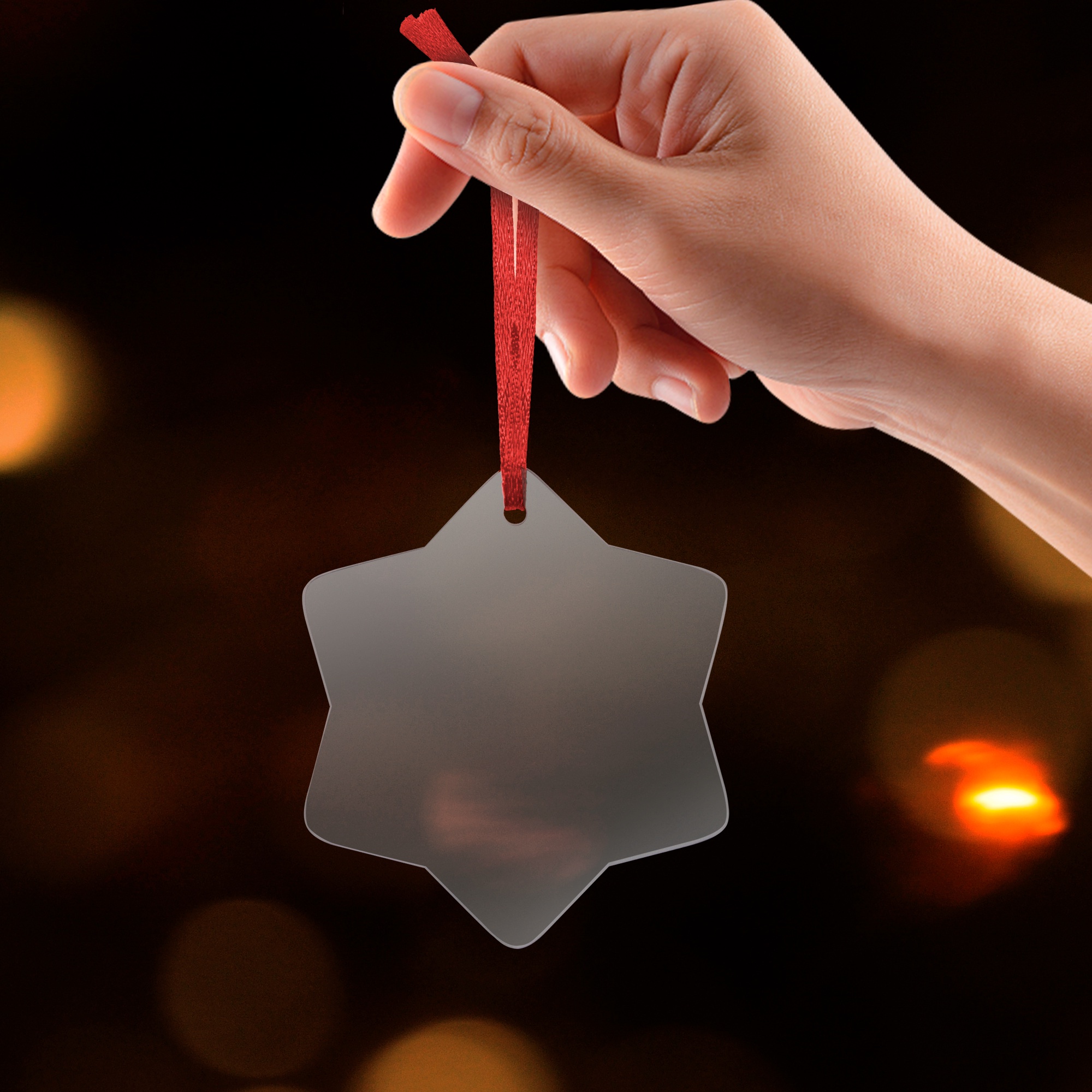 Acrylic Snowflake Hanging Ornament
