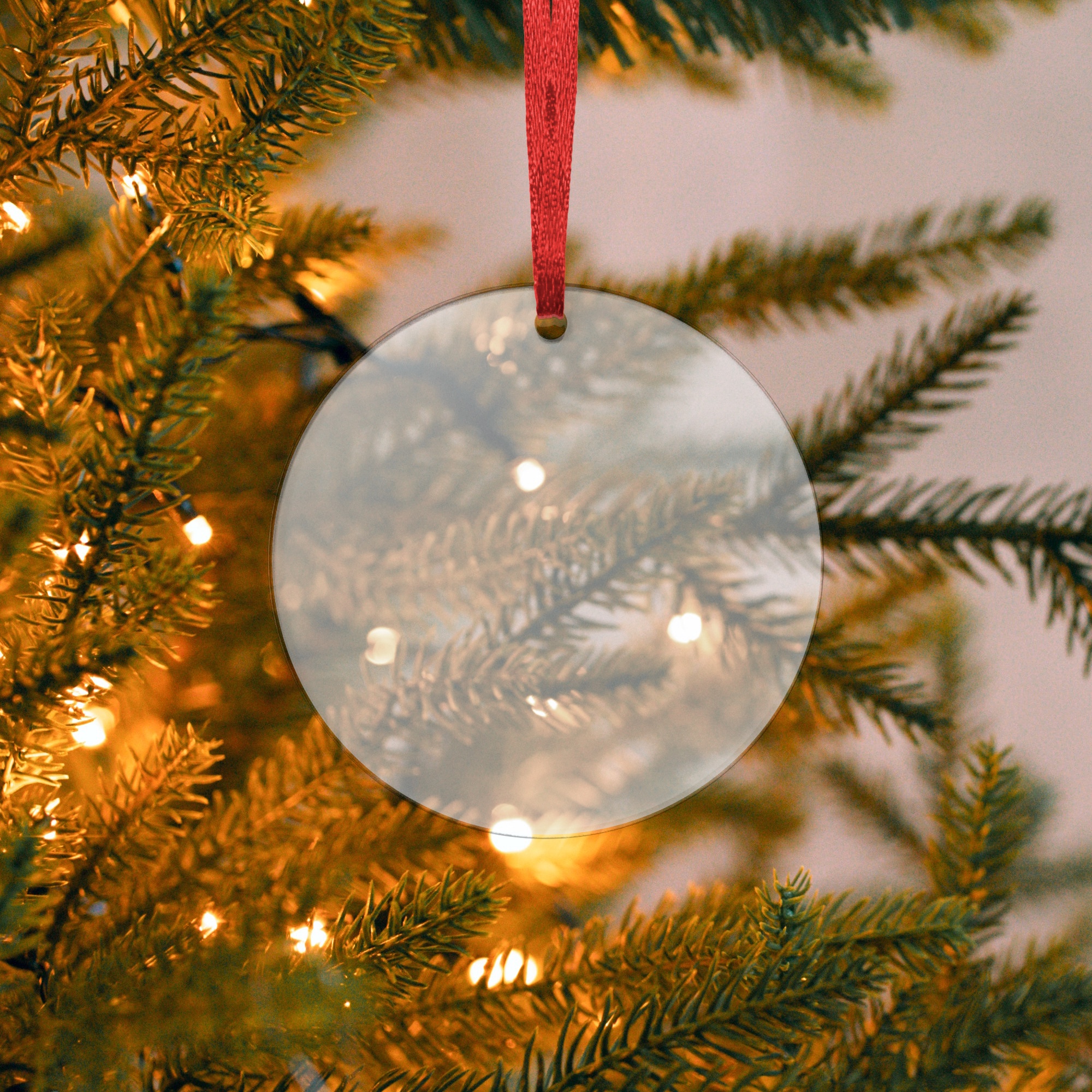 Acrylic Round Hanging Ornament