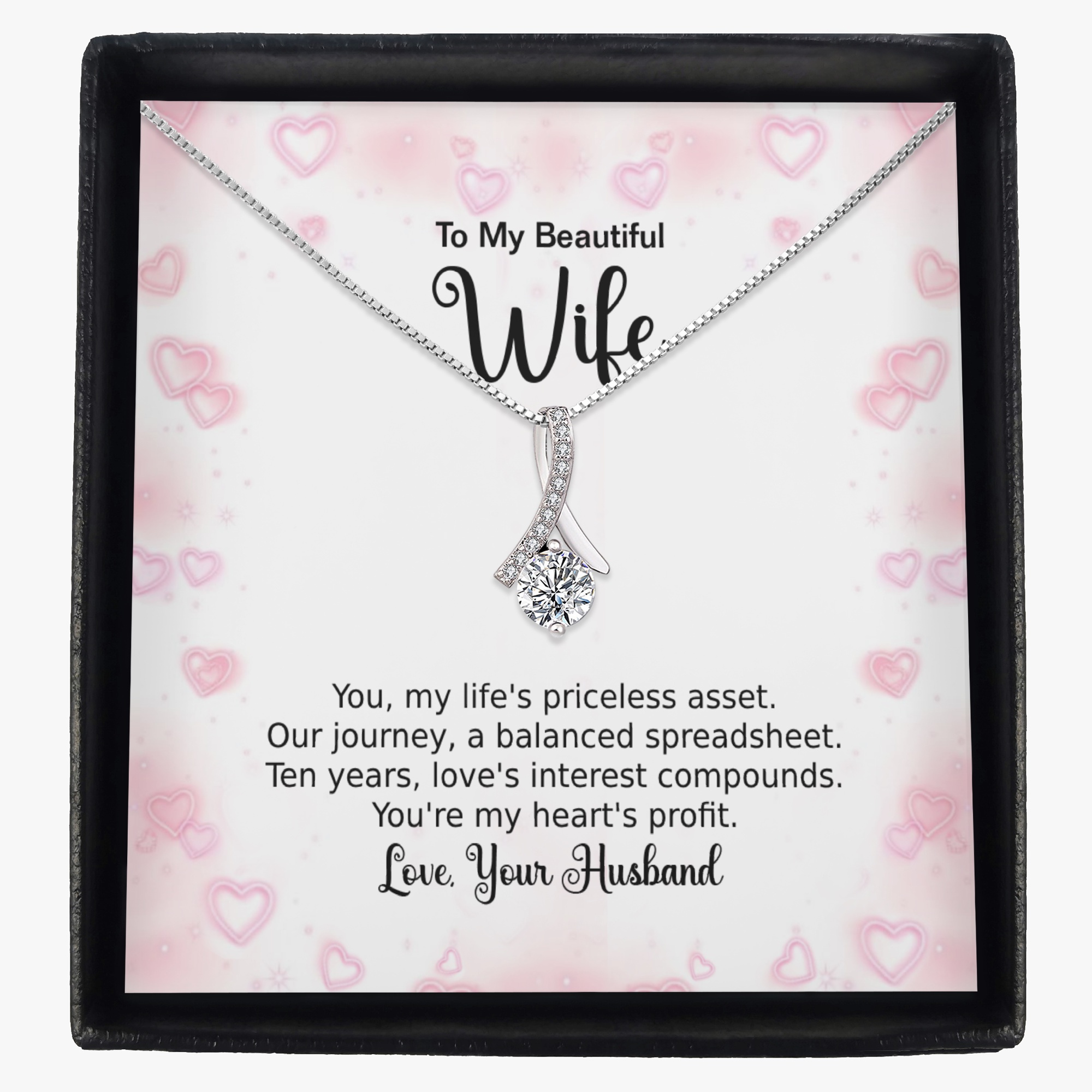 Minimalist Letter Necklace with Gift Box