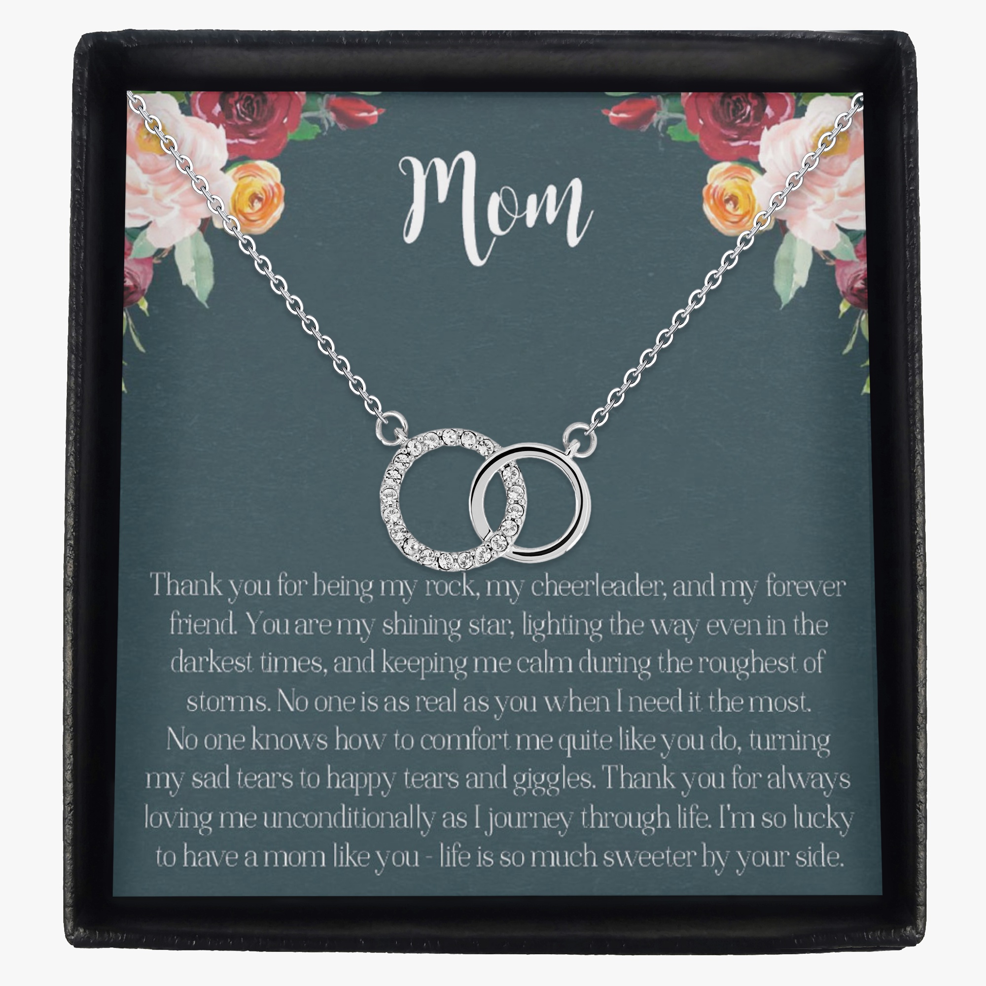 Diamond Interlocking Circles Necklace