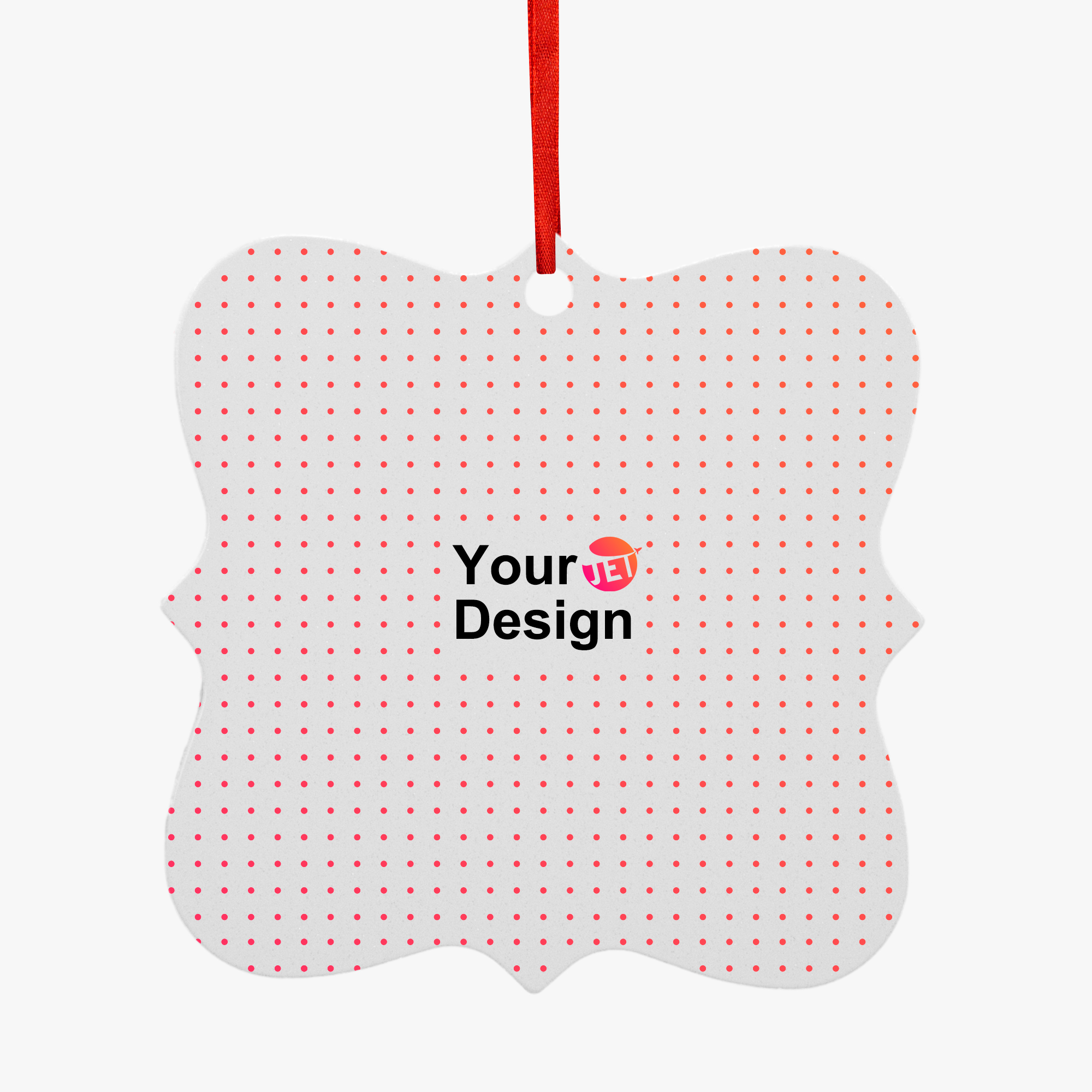 Aluminum Square Benelux Hanging Ornament