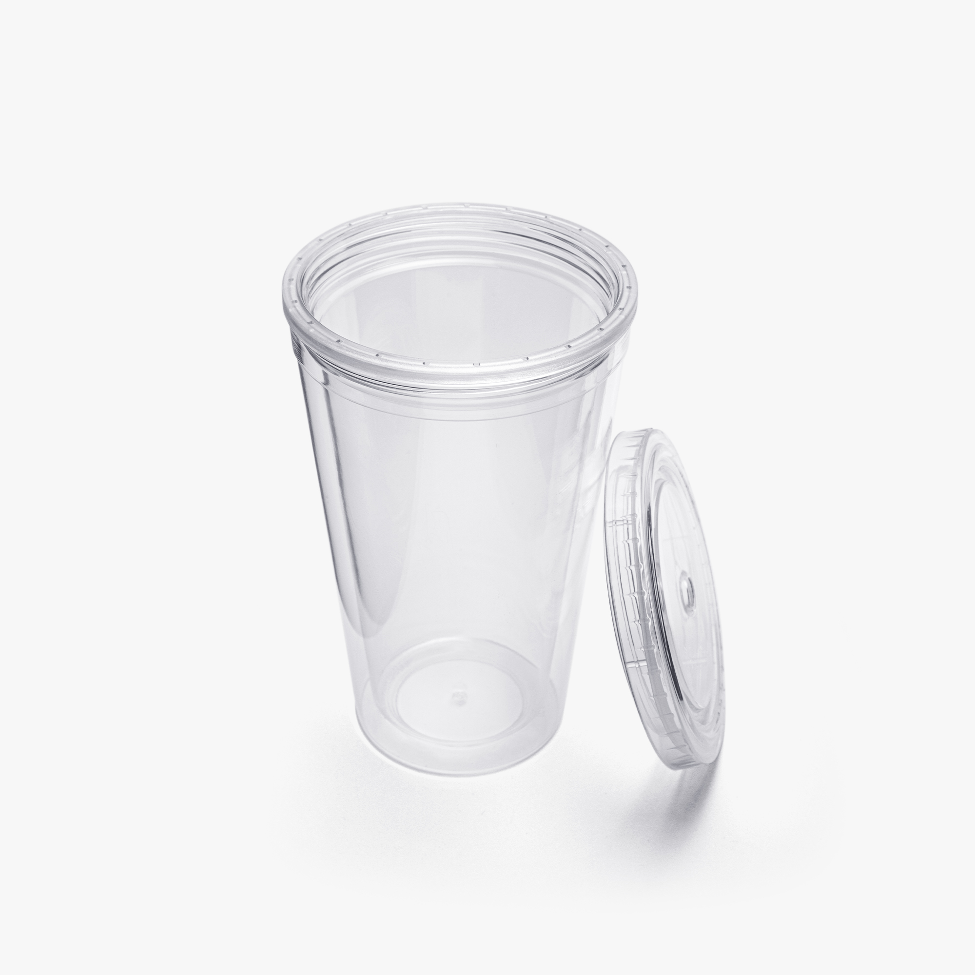 Double Wall Plastic Tumblers with Straw